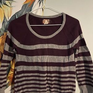 Grey and Purple Stripped Small Mudd Shirt